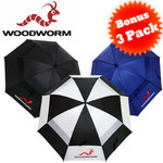 3 Woodworm Golf Umbrellas $17.95 Plus $9.95 Delivery